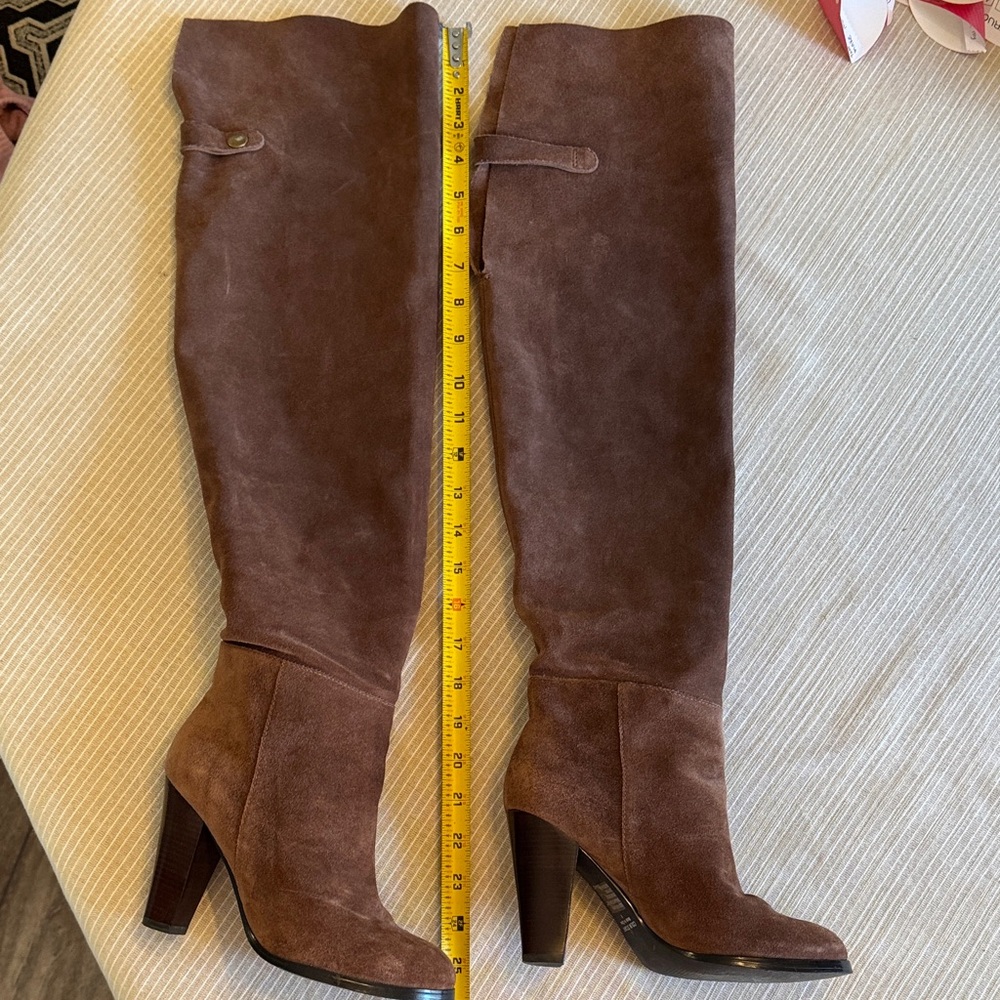Colin Stuart Chocolate Over the Knee Boots